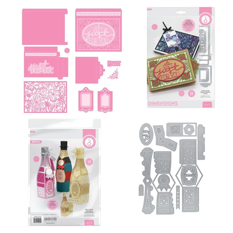 Штампы Time To Drink, подарочная бутылка шампанского, металлические штампы, штампы, трафарет для скрапбукинга, фотоальбом, открытка, тиснение бумаги «сделай сам»