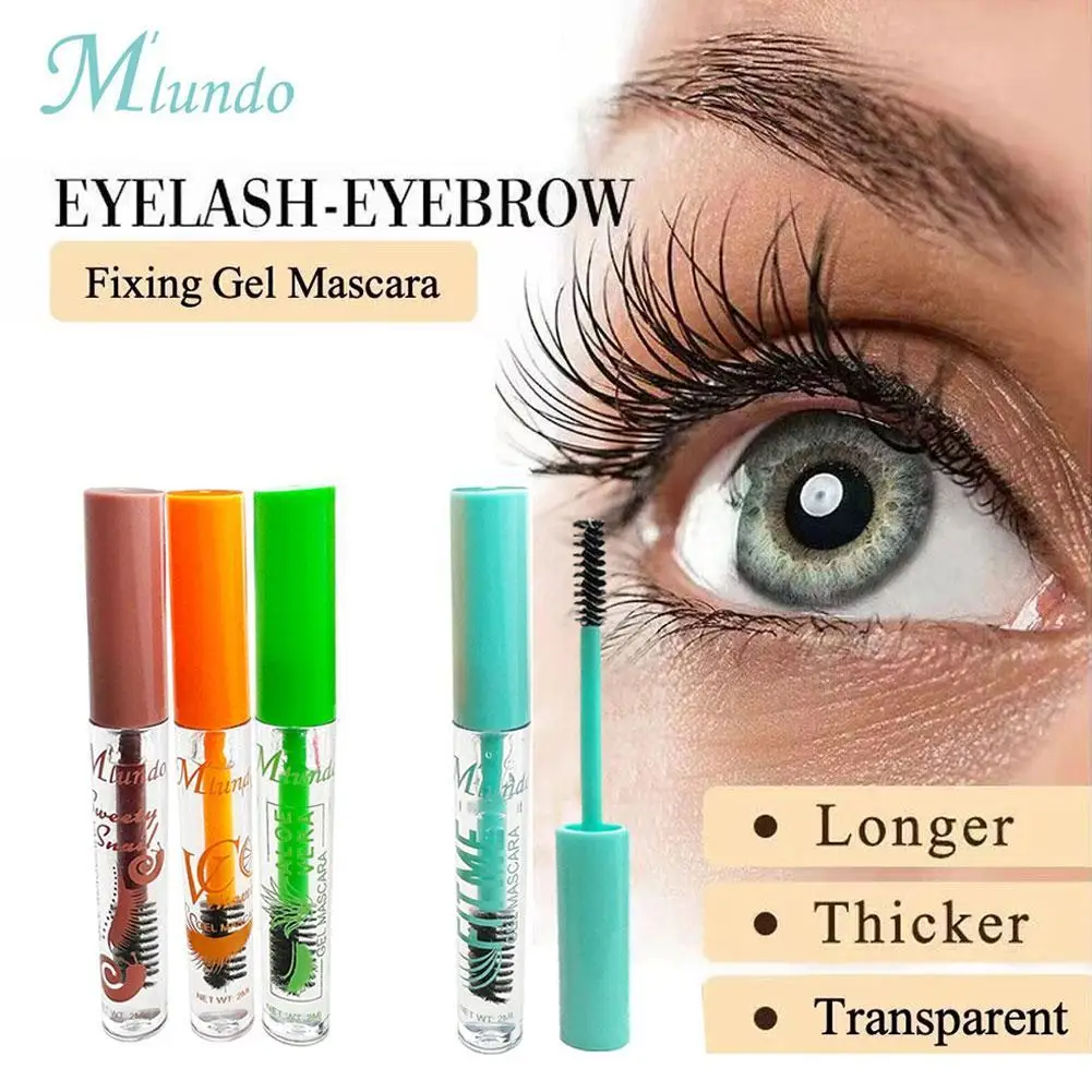 4 Color Waterproof Eyebrow Gel Tint Liquid Cosmetic Enhancers Brow Cream Long-lasting 3D Mascara Cream Makeup With Brush