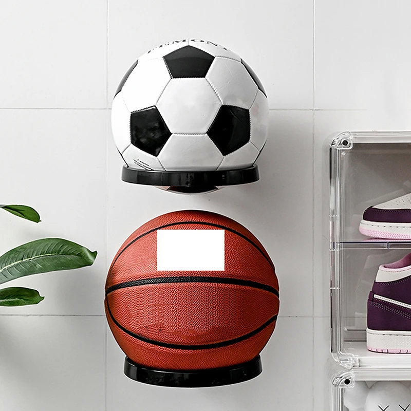 Wall Mounted Basketball Storage Rack Plastic Multi-purpose Football Display Shelf Ball Holder Space Saving Living Room Decor