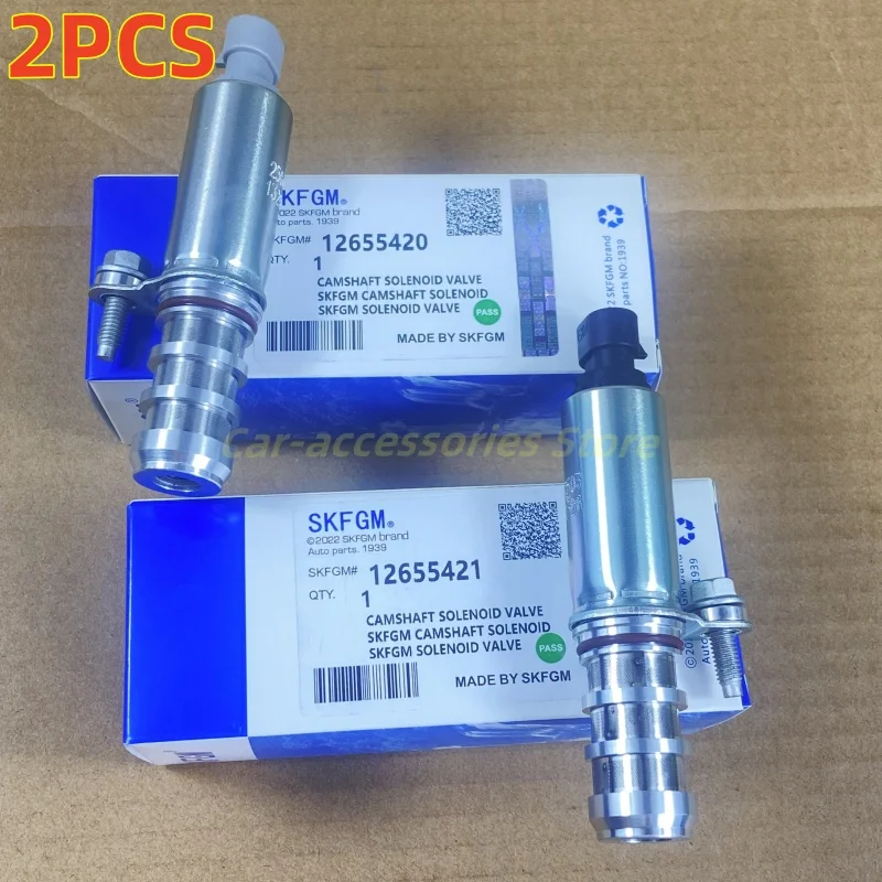 

# 1 pair New Intake & Exhaust Oil Control Timing Valve Solenoid VVT For Chevrolet Captiva Equinox GMC Saturn 12655420 & 12655421