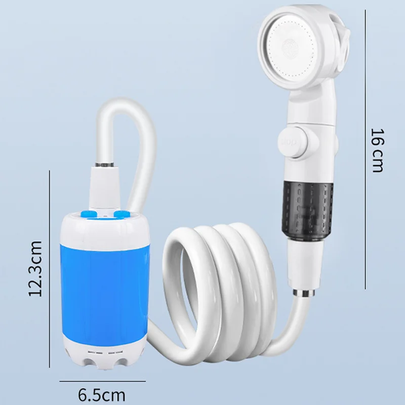 

4000mAh Rechargeable with Digital Display for Camping Beach Dormitory Upgraded Portable Electric Camping Shower Pump