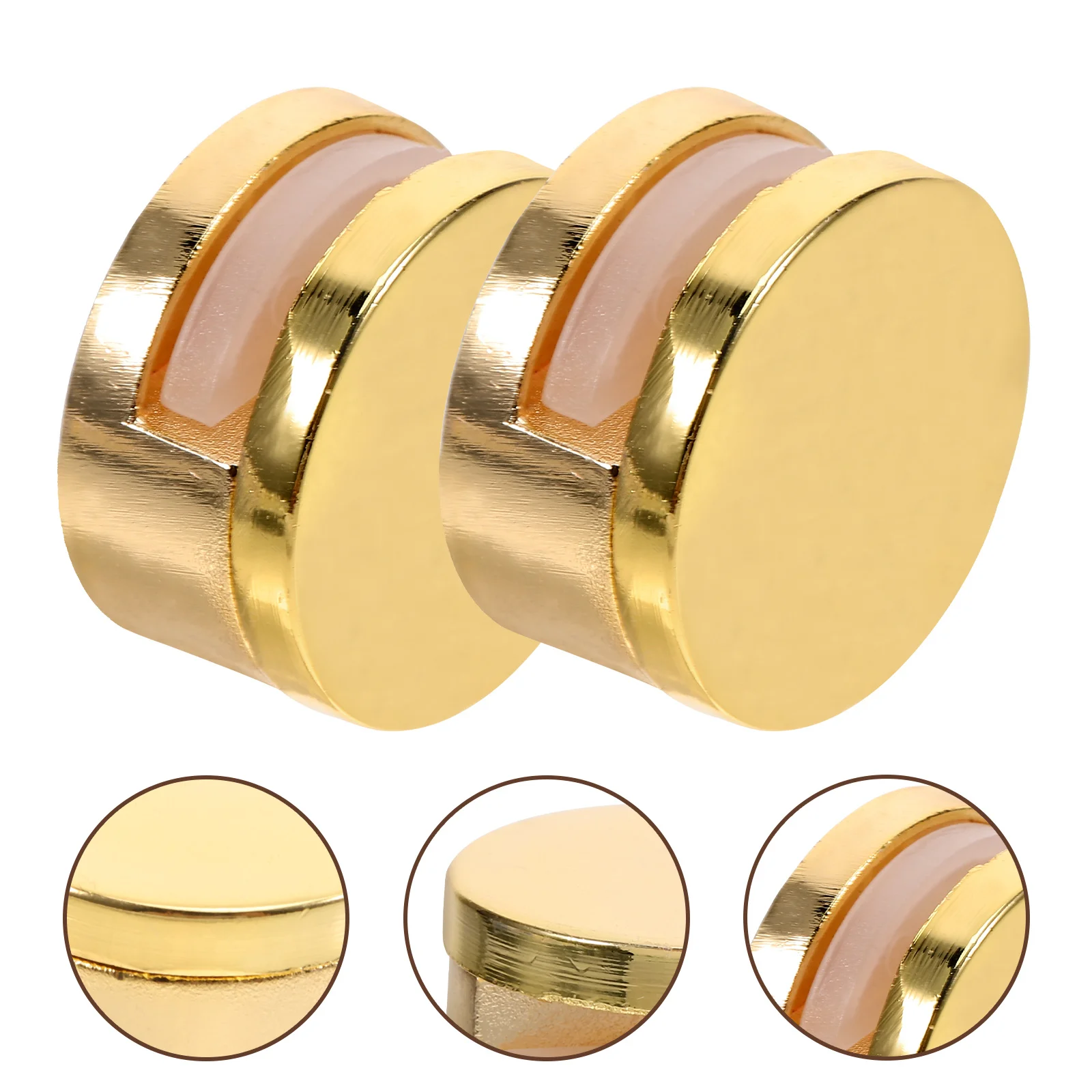 

8Pcs Double Hole Mirror Brackets Premium Glass Clamp Heavy Duty Shelf Clip for Bathroom Cabinet Display Glass Shelf Clamp