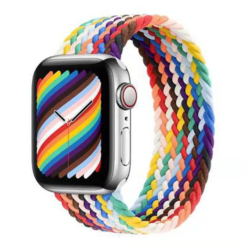 

Strap For Apple Watch Band 42/44/45mm Rainbow Unity Strap Milanese Loop Bracelet Honeycomb Hole For Iwatch Ultra Series 8 7 6 5