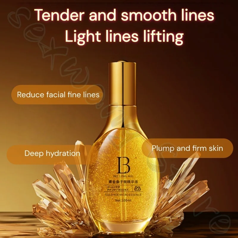 โกลด์ คาเวียร์ ไมโคร เอสเซนส์ โมเลกุลเล็ก บำรุงผิวให้ชุ่มชื้น กระจ่างใส กระชับผิว ลดเลือนริ้วรอย 100 มล.