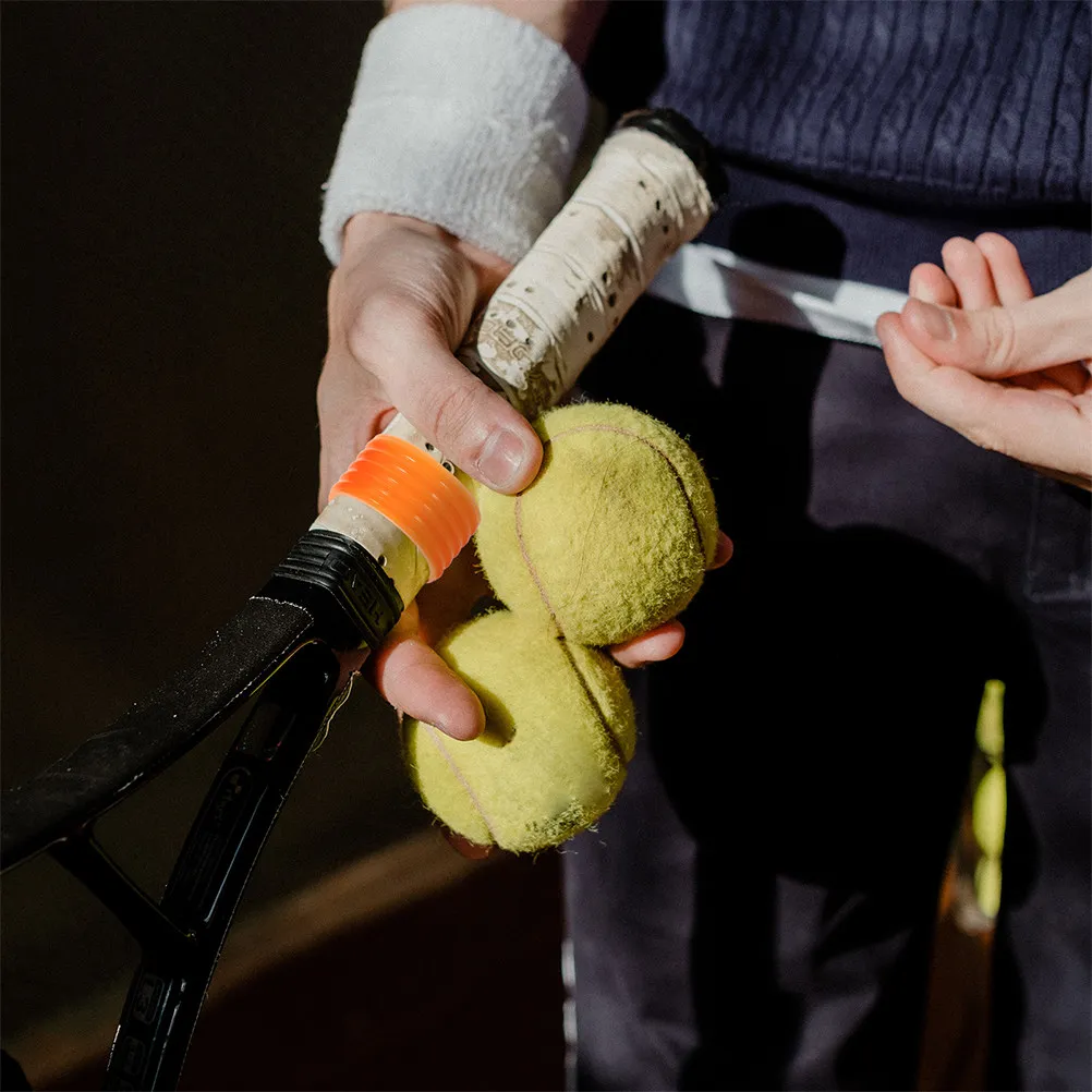 

16Pcs Tennis Racket Grip Bands Silicone Non-Skid Anti-Slip Rings Overgrip Protector for Badminton Tennis Racquet Supplies