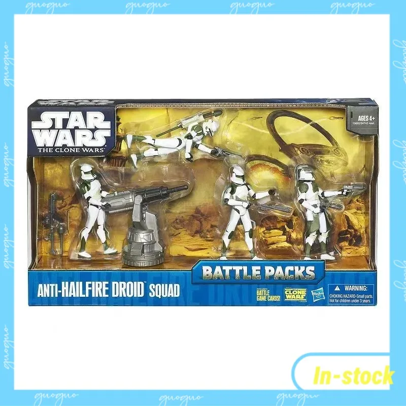 

【In-stock】Hasbro Clone Wars Battle Anti-Hellfire Droid Squad Anime Character Toy Model Series