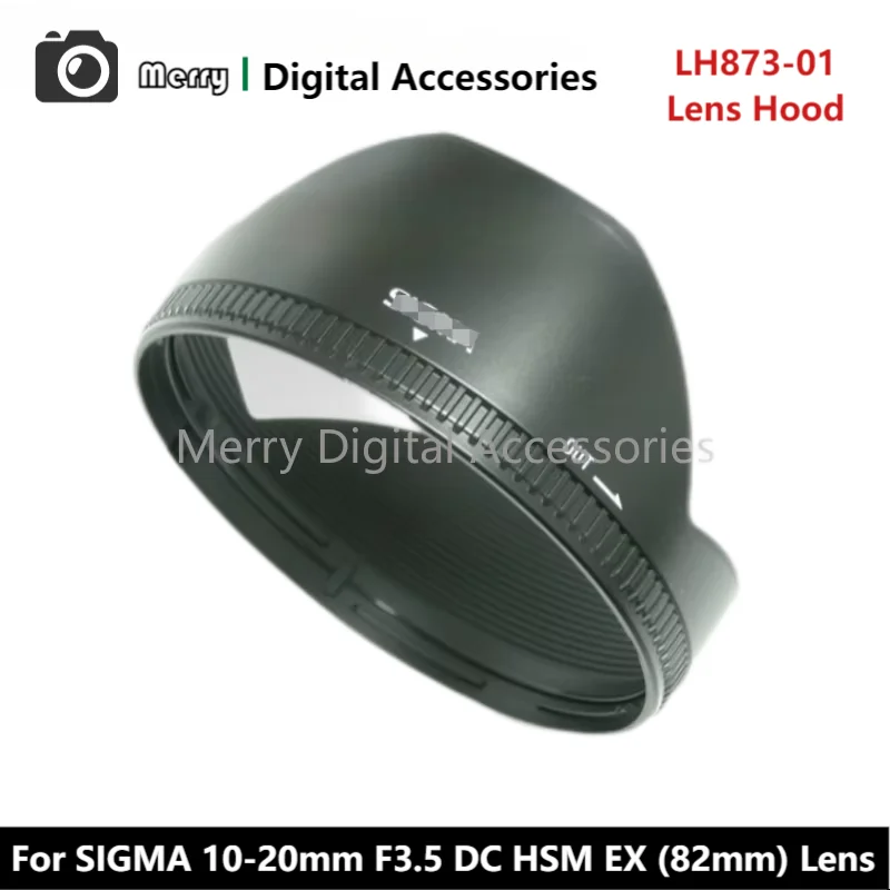 New Original Genuine Front Lens Hood LH873-01 For SIGMA 10-20mm F3.5 DC HSM EX (82mm) Lens