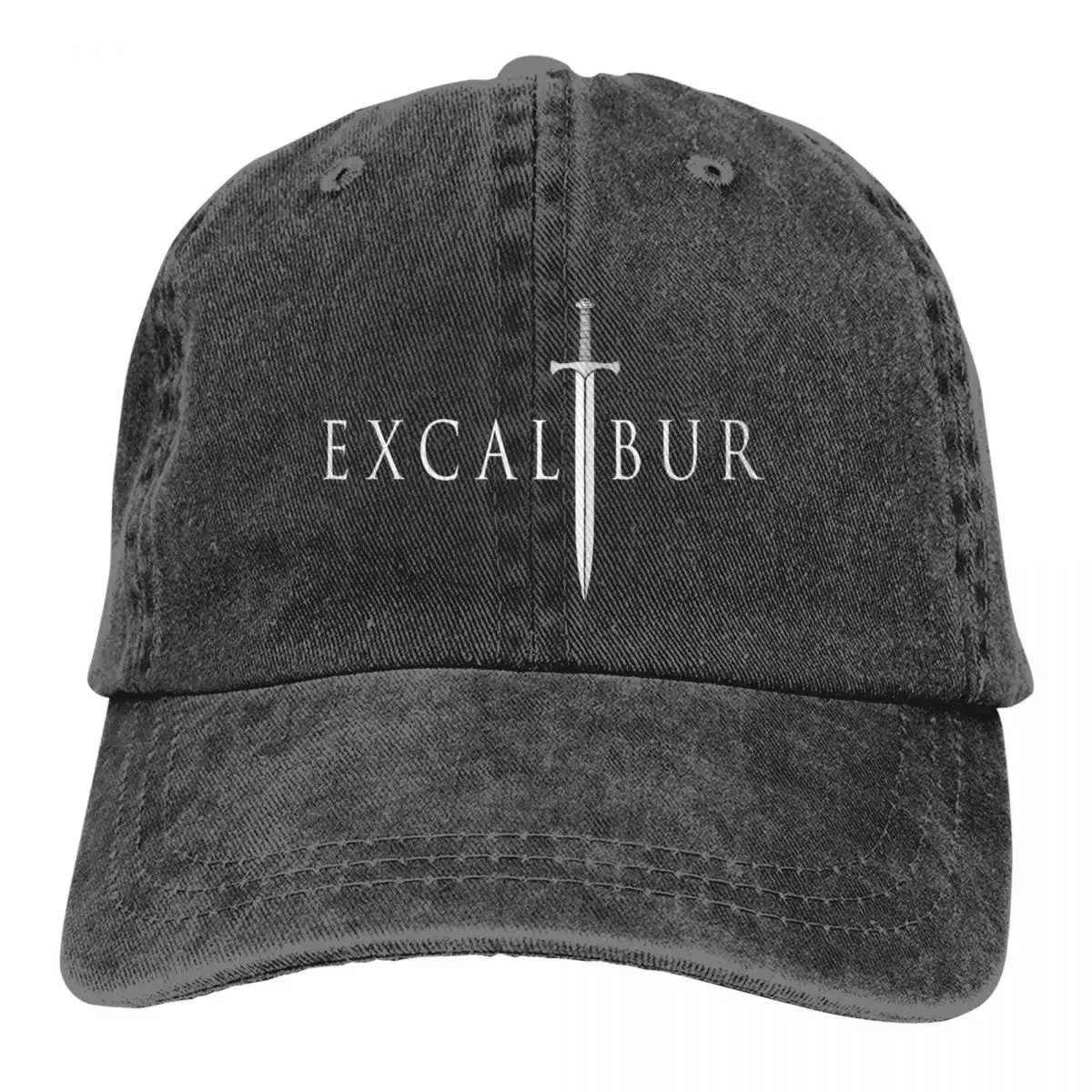 

Excalibur-бейсболка с мечом в трюке, винтажная потертая Снэпбэк Кепка в стиле унисекс, Всесезонная дорожная Кепка