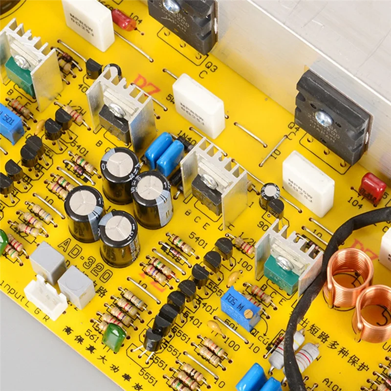 

High Quality-AD320-T 300W+300W High Power Amplifier Board High Quality 2SA1943/5200 Amplifier Board
