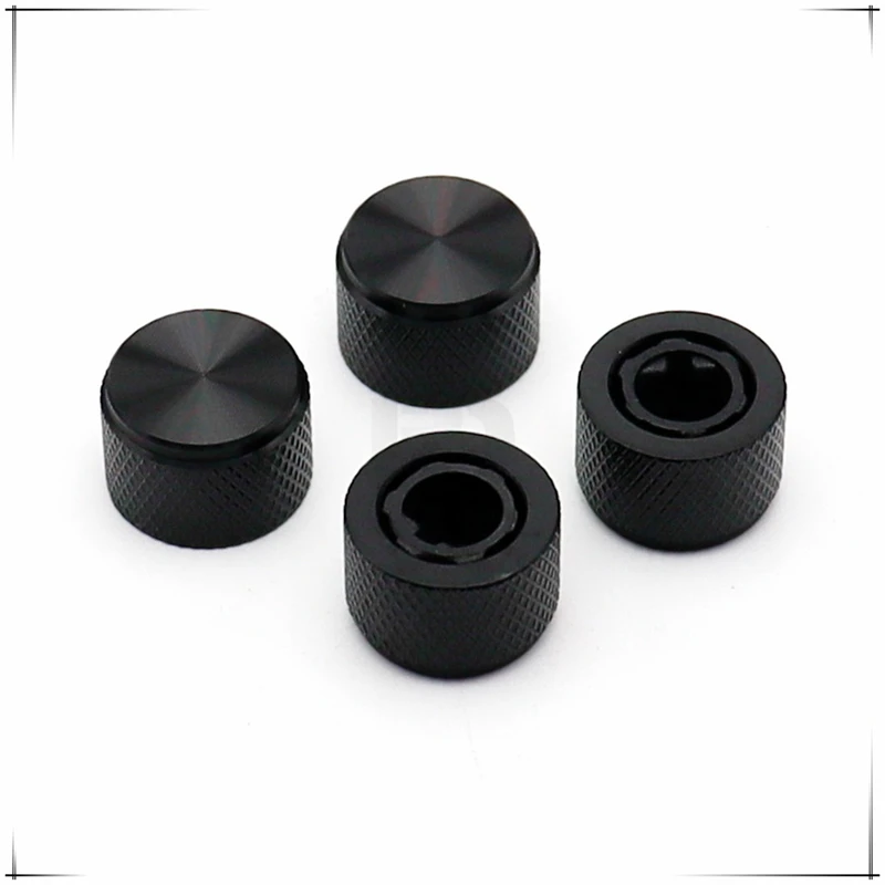 2PCS 13×8.5MM Aluminum alloy knob cap no indication potentiometer knob Amplifier volume knob cap D Shaped Inner Hole 6mm