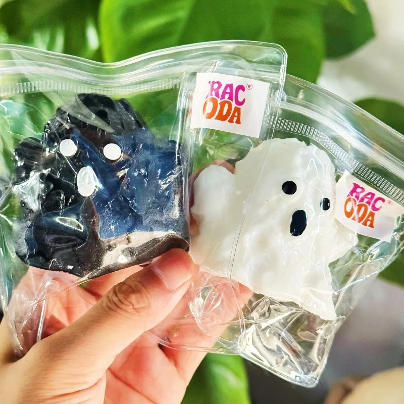 Halloween Squeeze Toys Silicone Ghost Squeeze Model Party Favor Ultra-Soft Pinching Toys,Stress-relieving Toys for Teens Adult