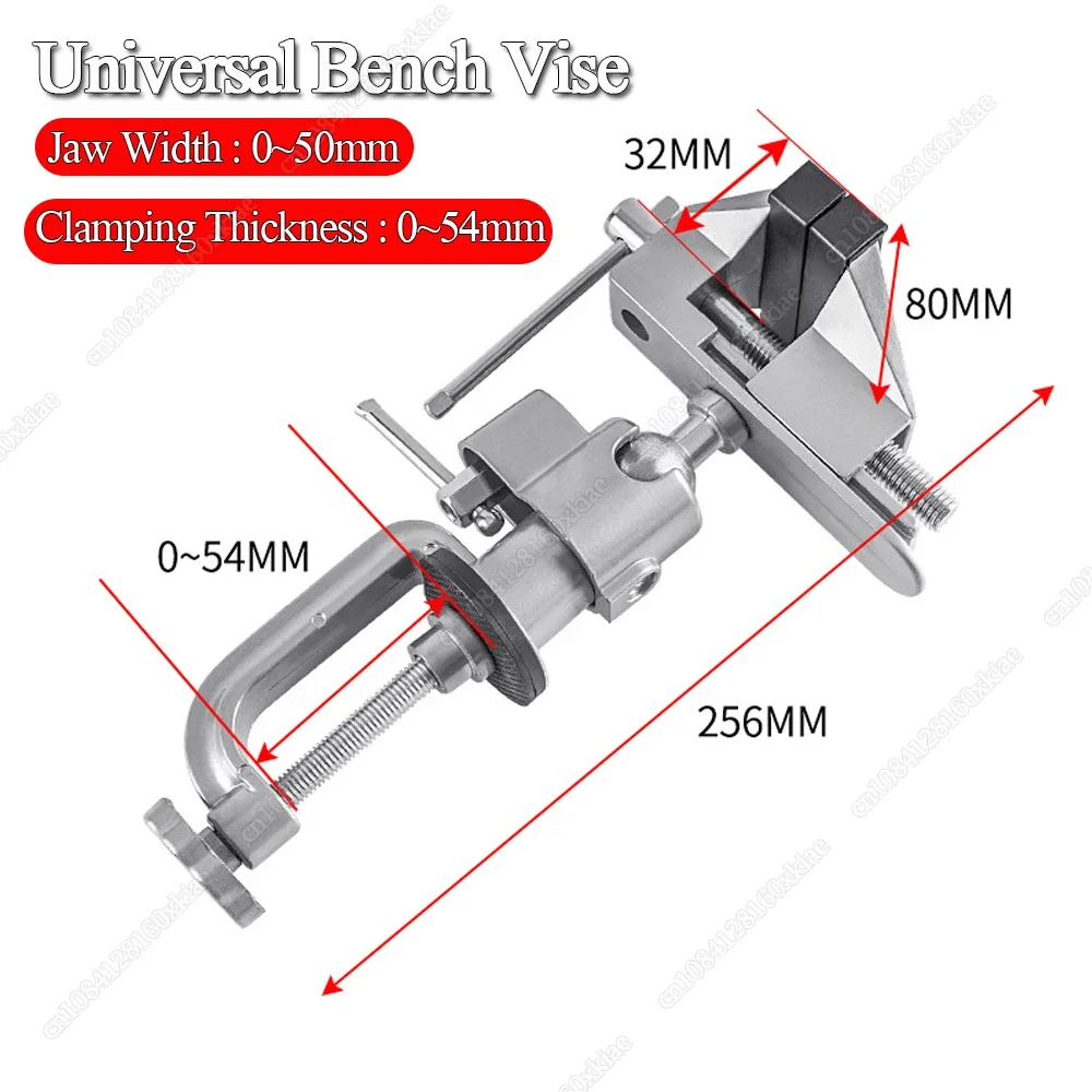 360° Table Swivel Vise Woodworking Grinder Accessory Electric Drill Stand Holder Multifunctional Bracket Used for Dremel