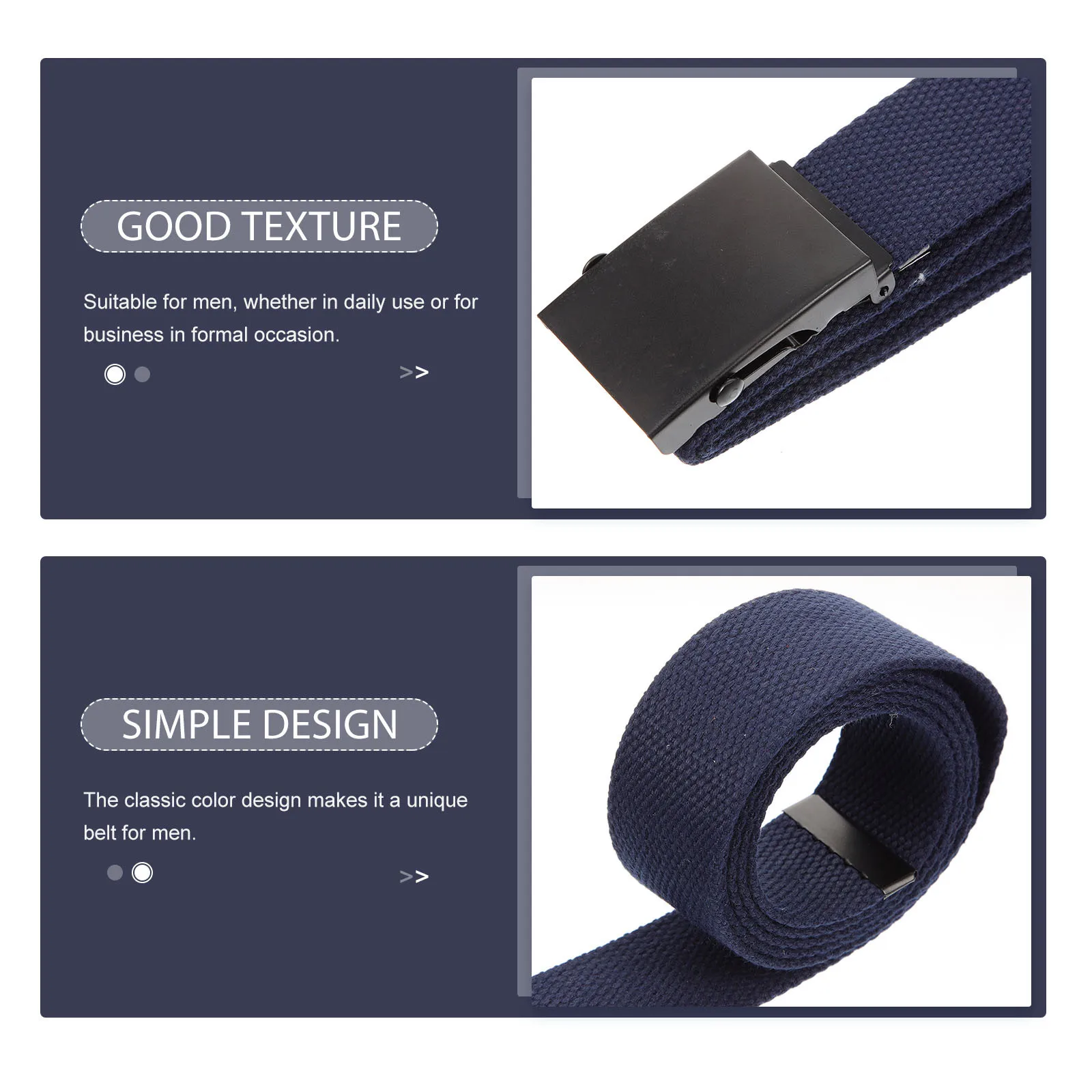 

Mens Canvas Work Belt Adjustable Waist Belt Business Gentlemen Stylish Casual Pants Men Belts