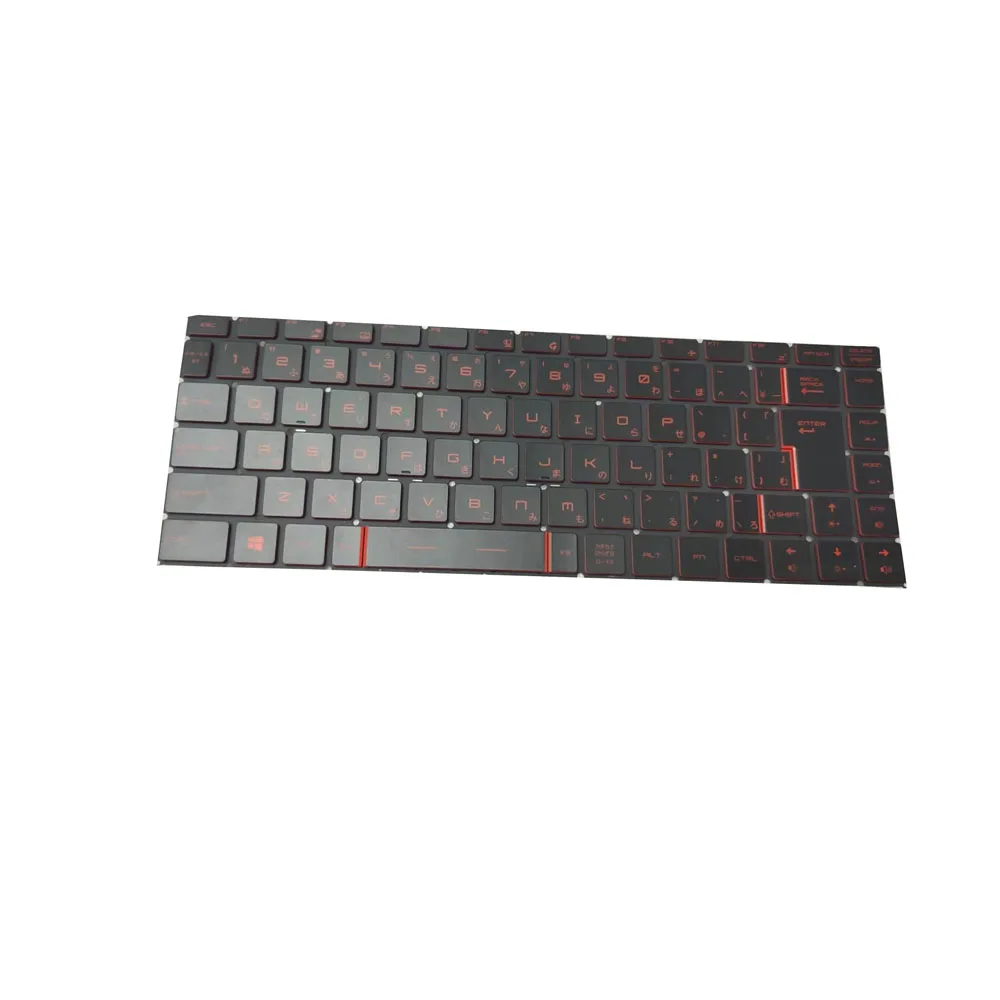 Red Backlit JP Keyboard Red Words For MSI GS65 Stealth 8SE 8SF 8SG 9SD 9SE 9SF 9SG 8RE 8RF GS65 RTX 2080 MaxQ GS65VR 7RF New