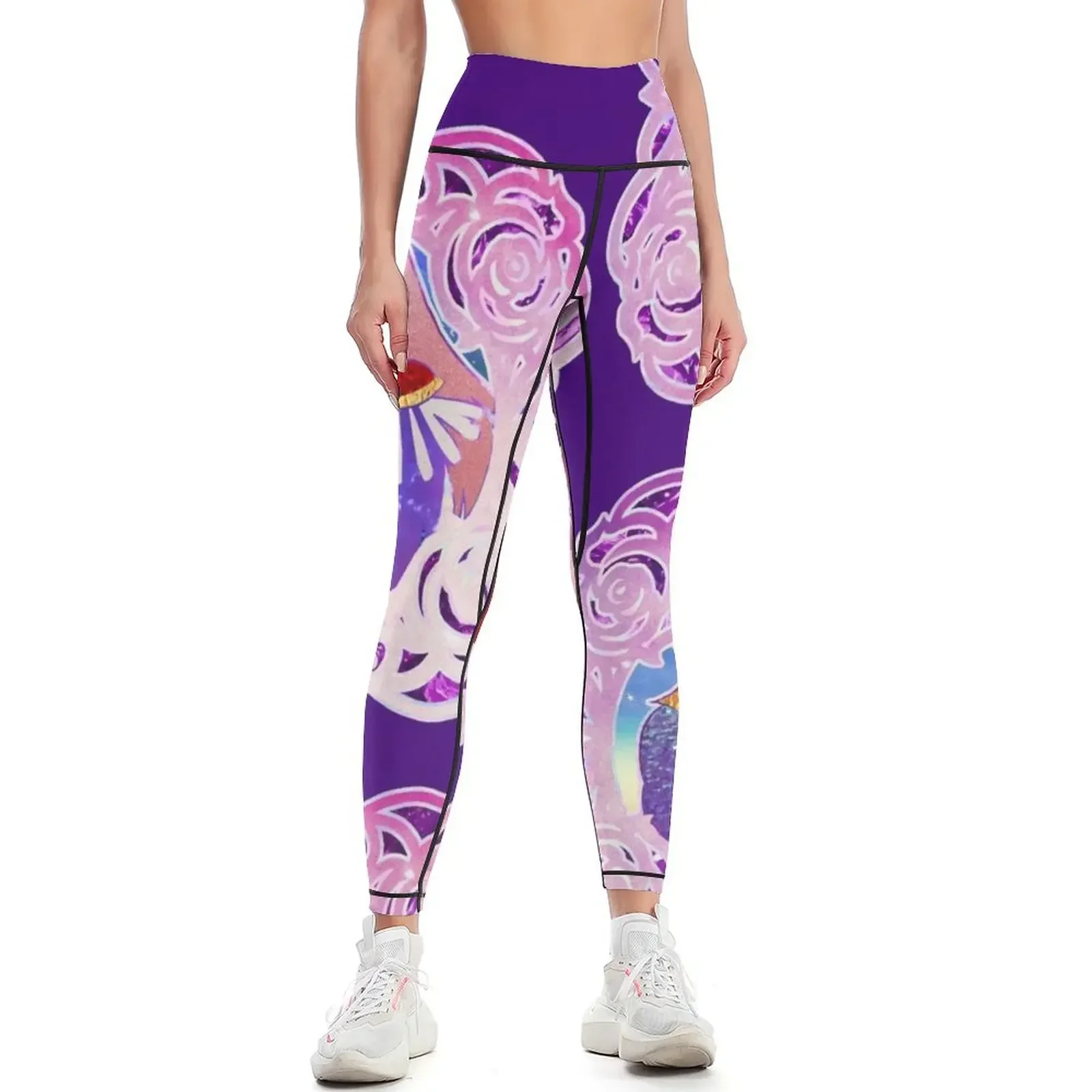 

Stardust and Glitter Anthy and Utena Leggings sports for Fitness clothing legings for fitness Womens Leggings