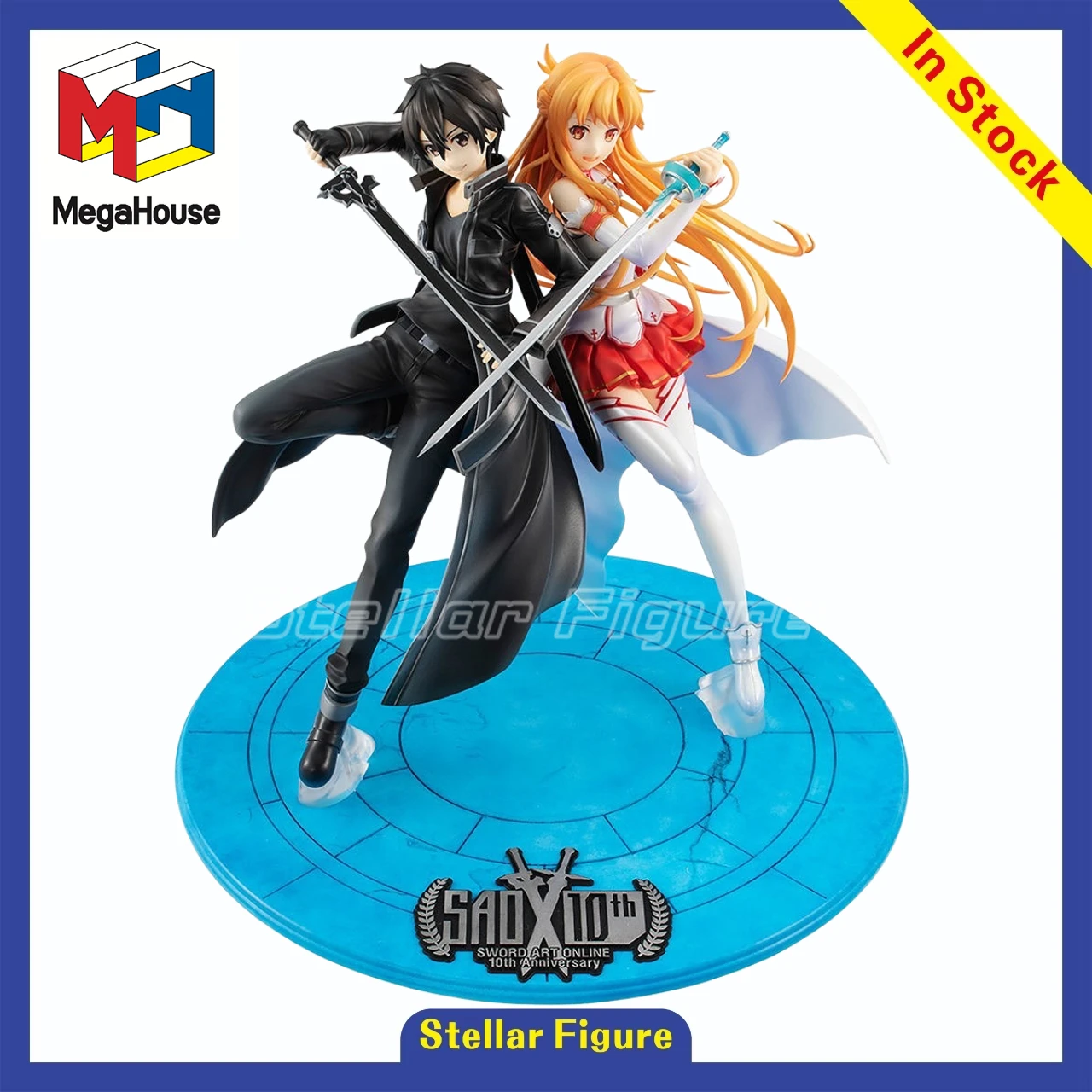 

【SF】В наличии: Коллекционная фигурка MegaHouse Sword Art Online Асуна Кирито в масштабе 1/7, модель для подарка