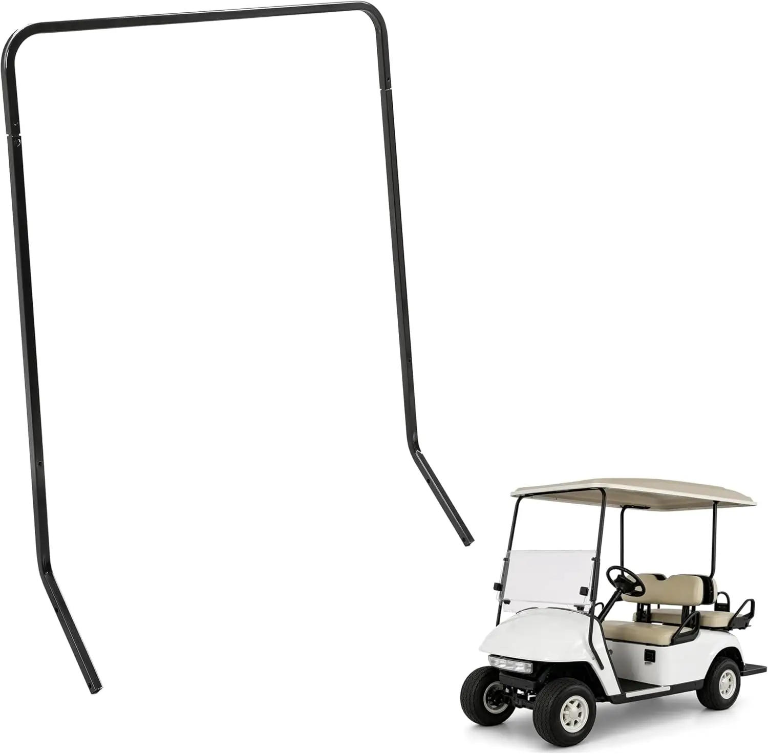 

Front Roof Top Strut Support Brackets for EZGO Golf Cart Medalist TXT 1994-2013 Steel Roof Rack