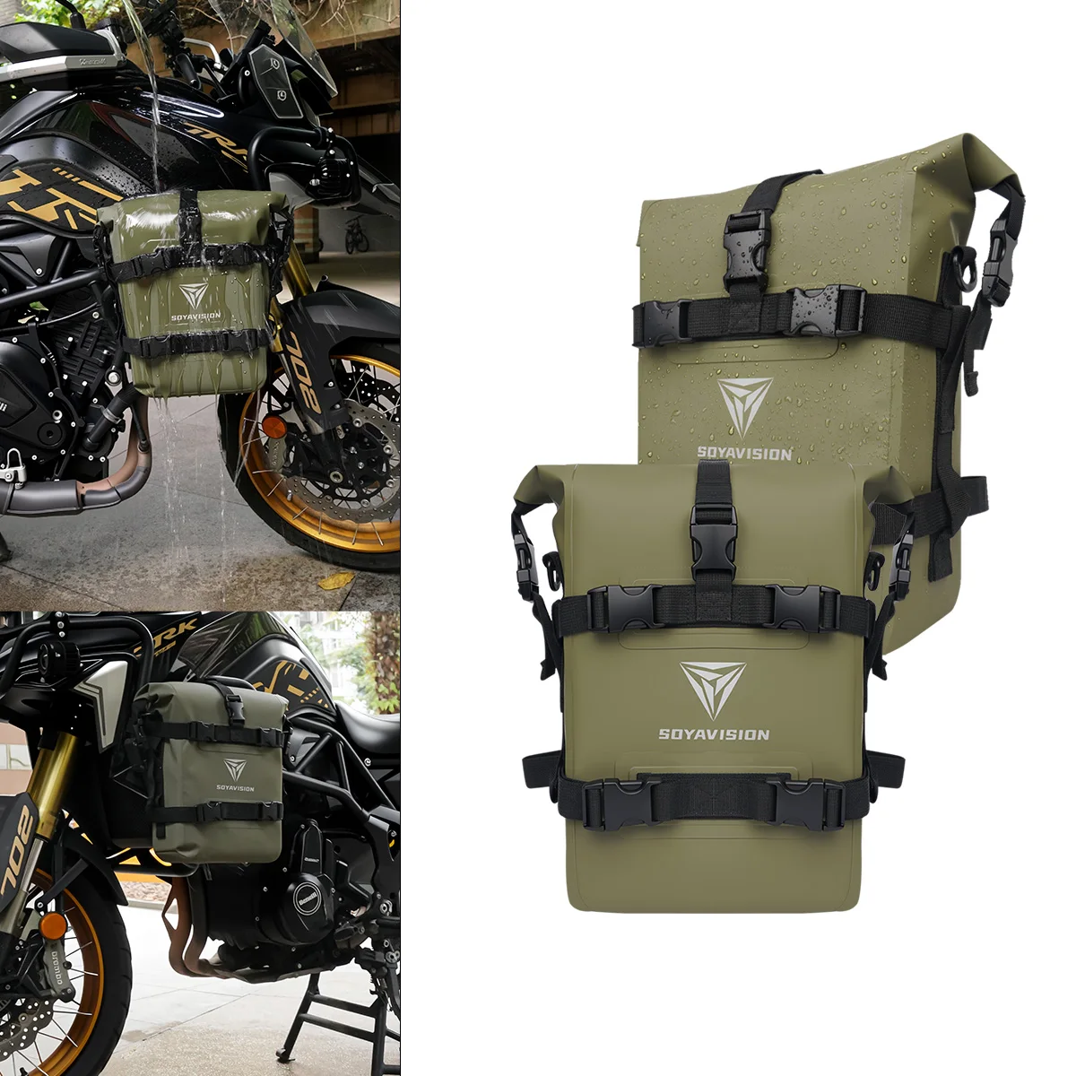 8L 10L 12L Waterdichte Bumper Tas voor Yamaha Tenere 700 Honda NC750X CB500X Motorfiets Side Frame Crash Bar tas Gereedschap Opbergtas