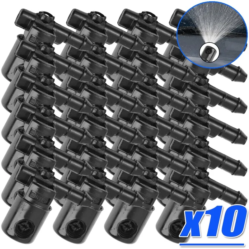 Car Windshield Wiper Washer Nozzle and Hood Spray Nozzle Kit for Buick 12782508 and 12782509 Functional Water Nozzles