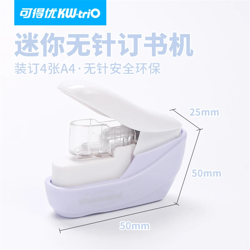 No Nails No Staples Stapling Machine Mini Cute Book Stapleless Stapler Paper Stapling Stapler Without Staple Stapler Free