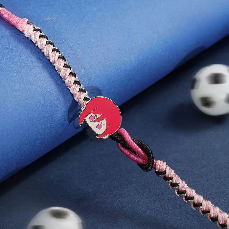 Blue Lock Meguru Yoichi Isagi Seishiro Nagi Anime Personaggio dei cartoni animati Bracciale fortunato Personalità Bracciale in tessuto versatile Regalo