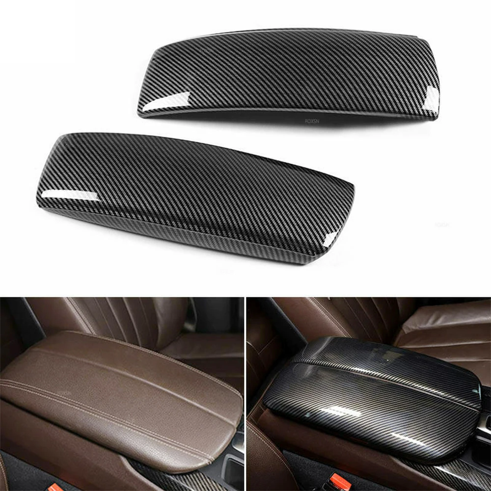 

Armrest Box Protective Covers 2pcs Console Box Storage Frame Trims For BMW X5 E70 2007-2013/For BMW X6 E71 2008-2014