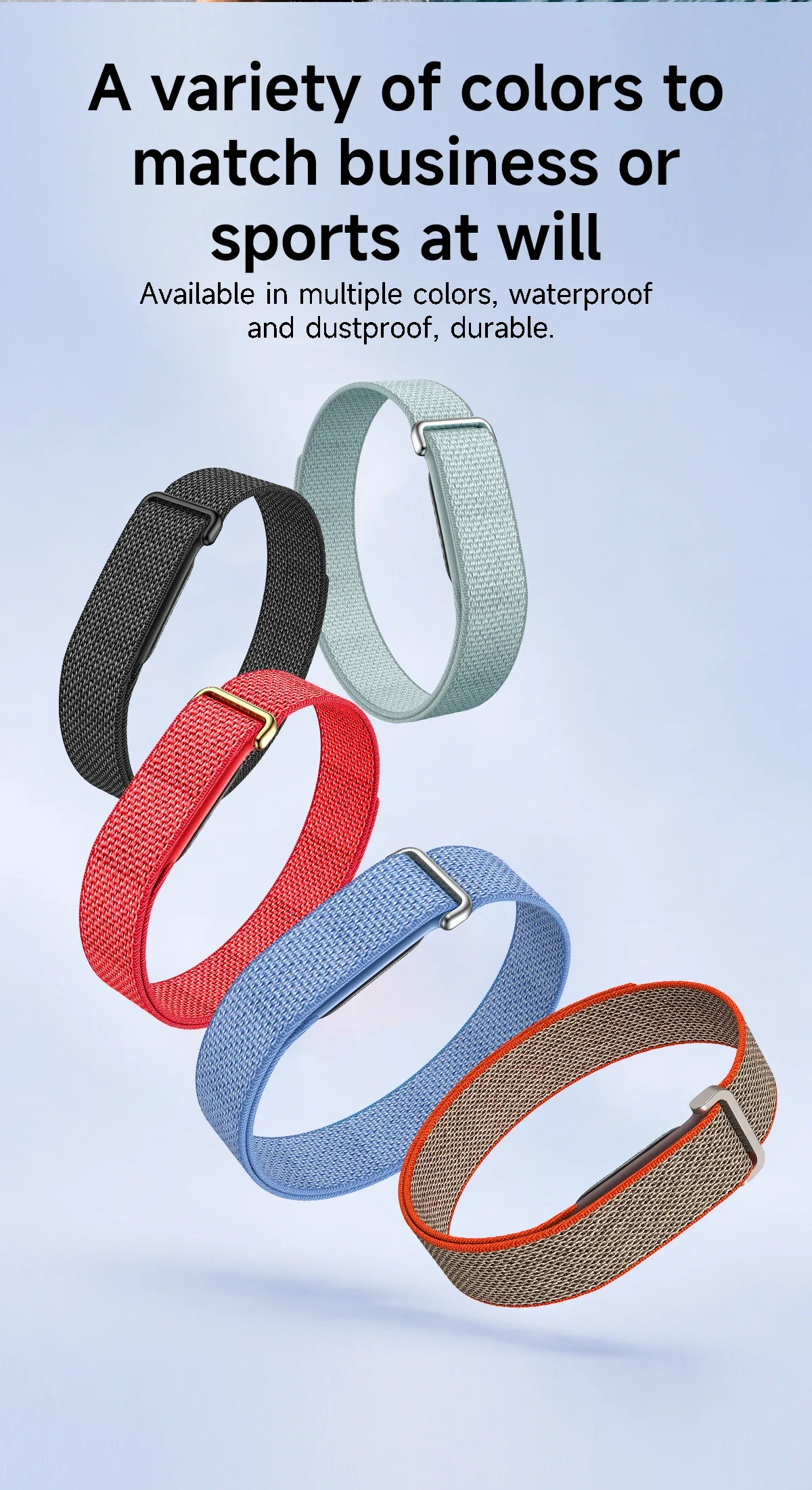 2026 Neues VWAR AIR Ultra Smart Band 20 Tage Akkulaufzeit 1ATM Wasserdicht 24/7 Herzfrequenz Stress Schlaf Fitness-Tracker Smart-Armband – Detail 14