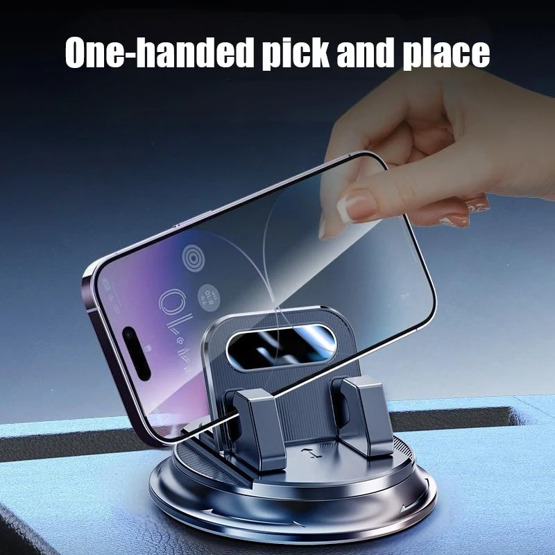 Lcars 360-Degree Rotating Car Phone Holder 2025 New Model Car Phone Holder Dashboard Adhesive Mount Car Navigation Support Stand