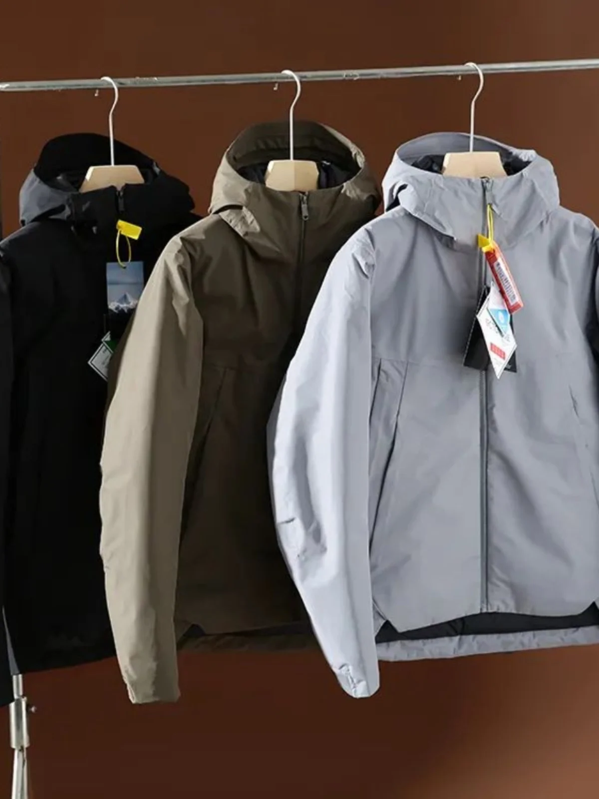 

Мужская высококачественная уличная футболка Fce Down Jaet Fly Bird VL Busin Series, осенне-зимняя теплая полностью приклеенная футболка с объемным хвостом...