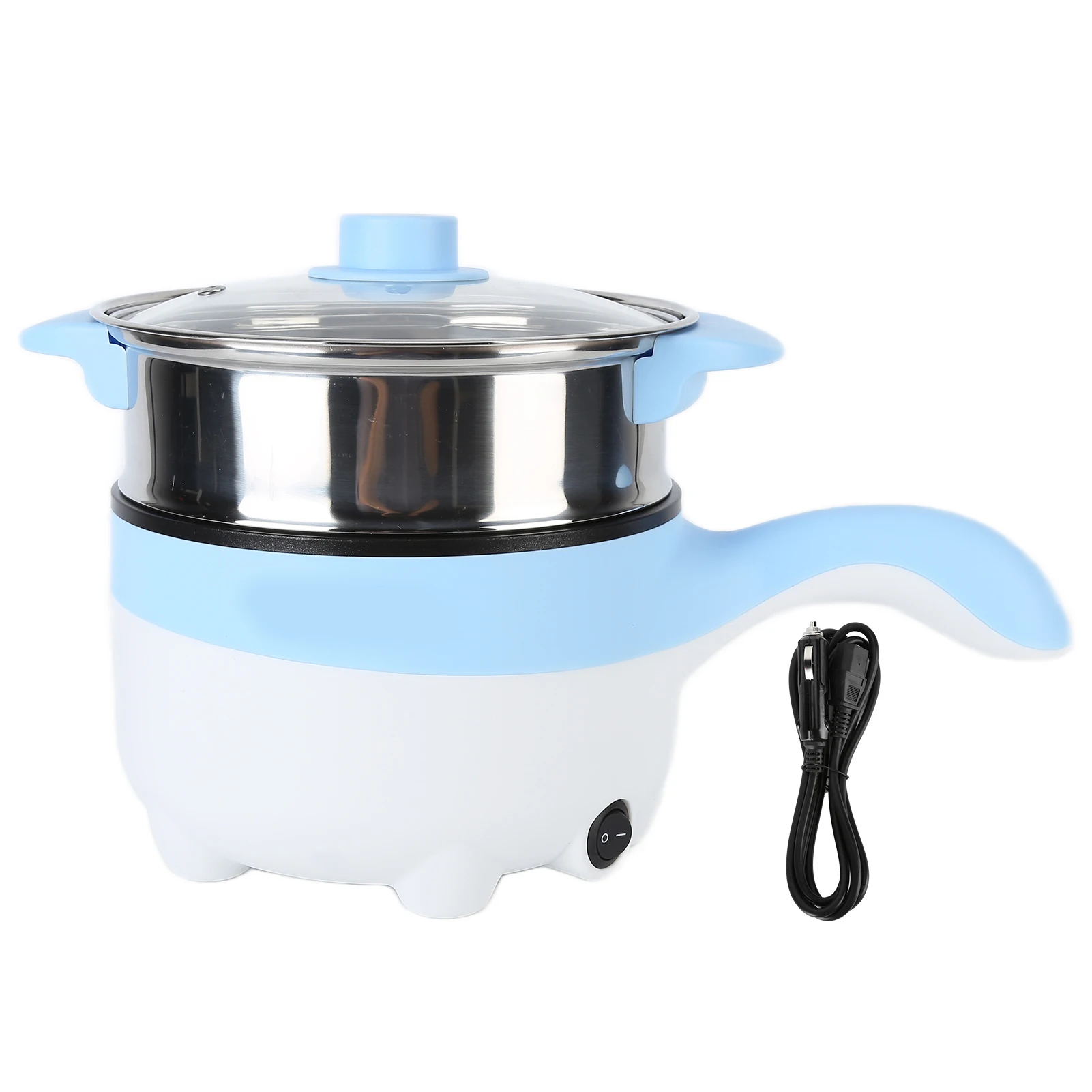 

24V 2L Car Electric Cooking Pot Stainless Steel Non Stick Multifunction Cooker with Cooking Pot Electric Pot Food Cooker