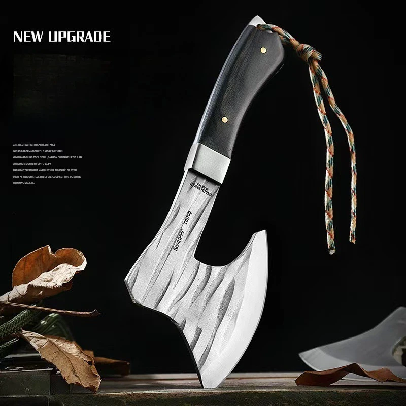 High-hardness Hand-forged Outdoor Household Camping Firewood Axe Portable Wilderness Survival Multi-purpose Tool