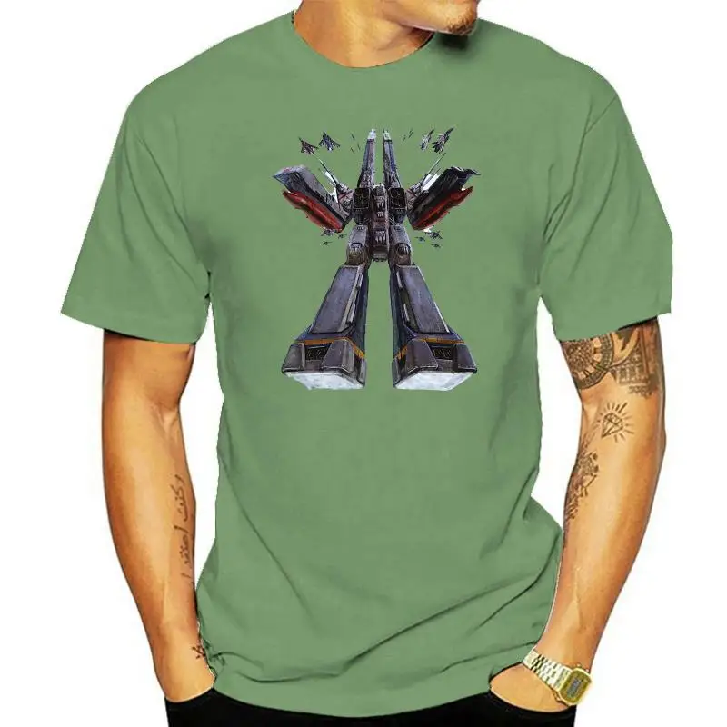 The Super Dimension Fortress Macross T Shirt Japna Classic Anime T-shirt Nostalgic Robot Short Sleeve Tee Leisure Gift Shirt