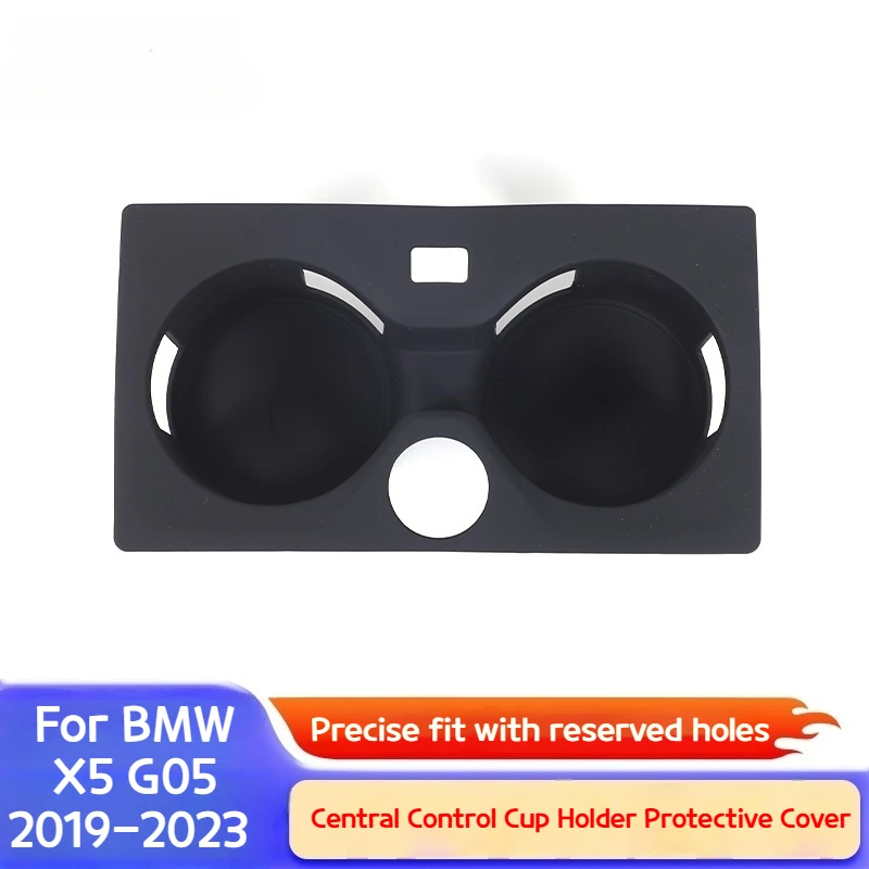 Para BMW X5 G05 2019-2023 soporte para vasos de control Central, estante para vasos y bebidas, ranura protectora, accesorios de modificación