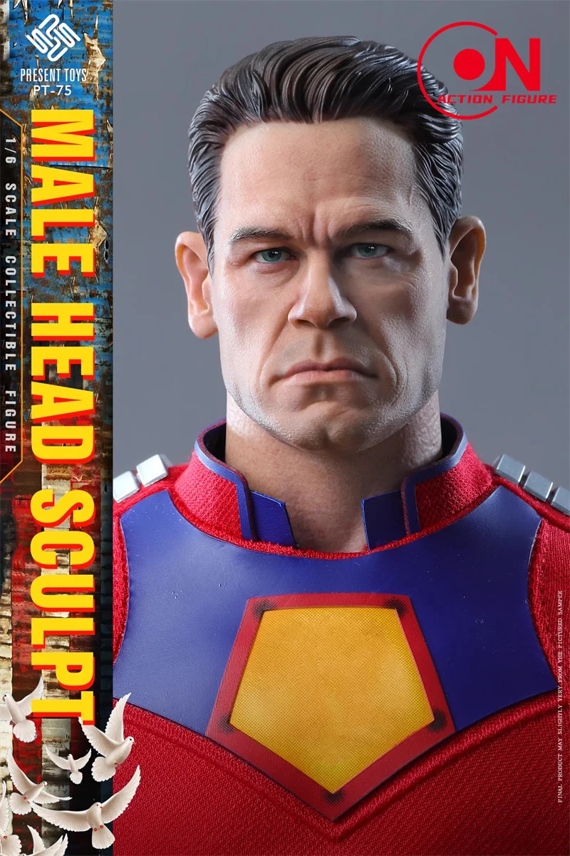 Figura de acción de John Cena a escala 1/6, figura de cuerpo de soldado masculino, modelo tallado, PT-SP75, 12"