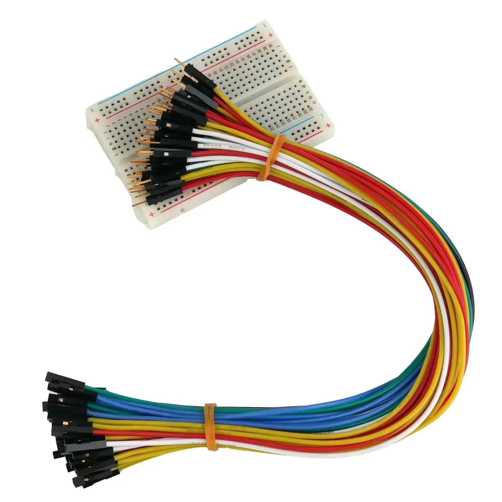 

60pcs/lot 60-Core 22AWG Silicone D+u+pont Wire 30cm Gold-Plated Terminal Jumper Wires (60pcs 6 Colors)
