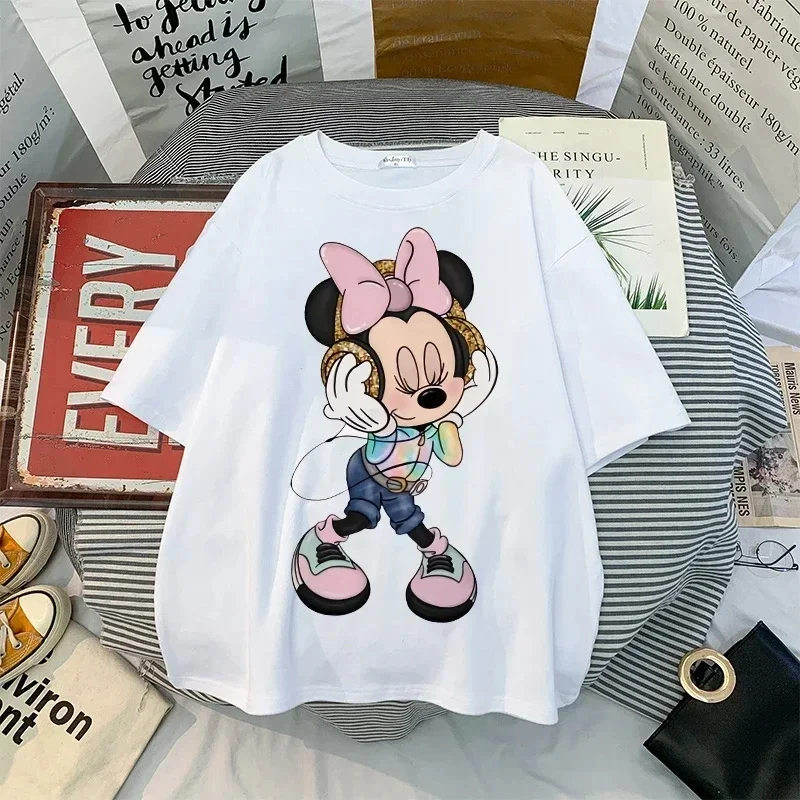 Économie de dessin animé vintage pour femmes, haut Minnie Boy Girl, vêtements Kawaii, mode des années 90, nouveau, Y2K