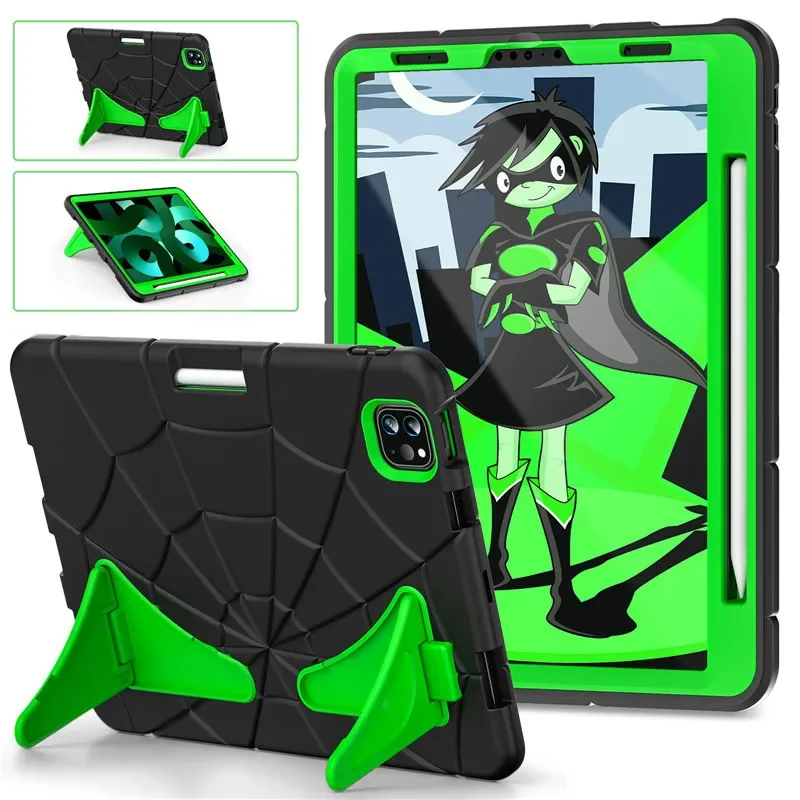 

Armor Shockproof Kids Tablet Cover for iPad Pro 11 inch 2022 2021 2020 2018 Case Pencil Holder Cover for iPad Air 5 4 10.9 Funda