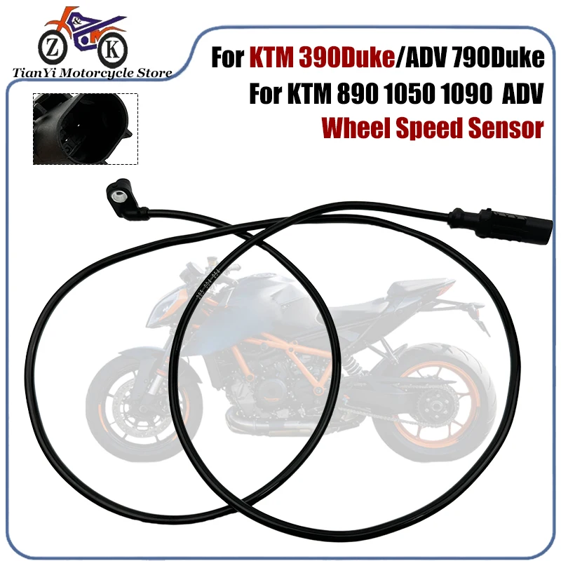 

1PCS Motorcycle ABS Wheel Speed Sensor For KTM Duke 390 690 790 890 1290 1050 1090 1190 ADV 390Duke/ADV 790Duke 890Duke