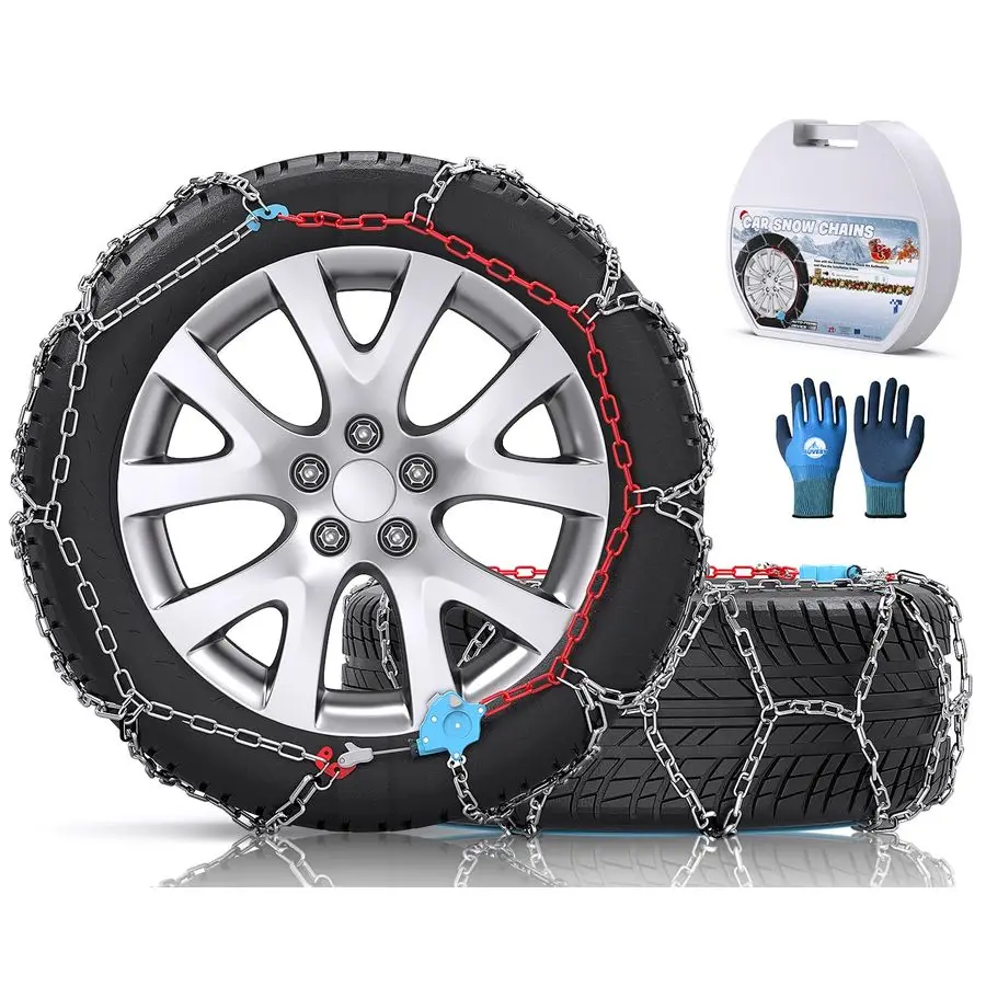 

Auto Fixing 1 Min Quick Fit Easy Installation TireChains, Christmas Gifts for Safety, Universal Emergency Tire Traction Chain fo