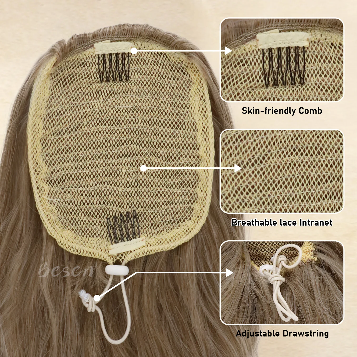 الاصطناعية ذيل حصان تمديد مجعد متموج الرباط ذيل حصان وصلات شعر للنساء كليب في ذيل حصان قطع الشعر حفلة يومية