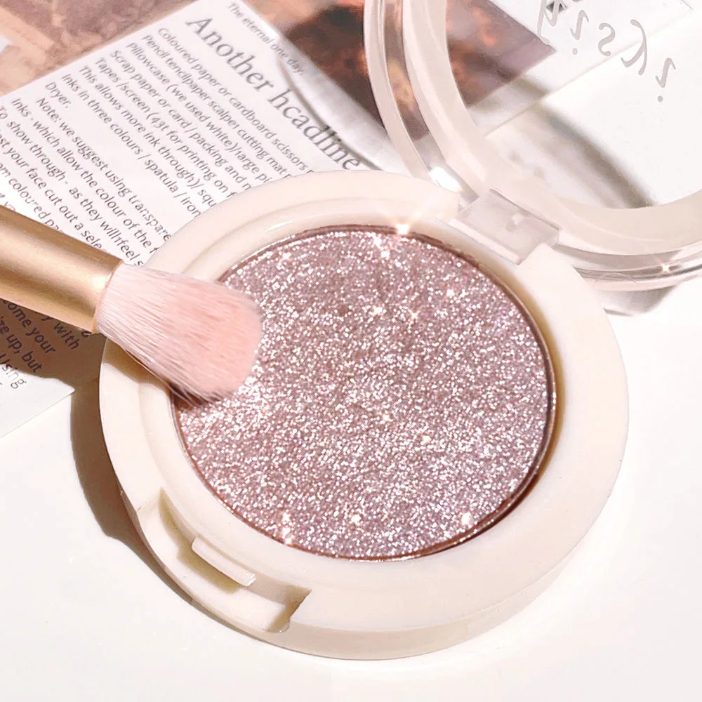 Monochrome diamond eyeshadow, pearl highlight brightening eyeshadow palette, bright and shiny eye makeup portable makeup