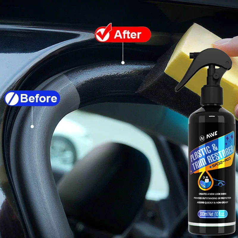 Plastic Restorer Back To Black Gloss Autoreinigingsproducten Auto Polish Coating Auto Detailing Renovator Glanzend en donkerder!