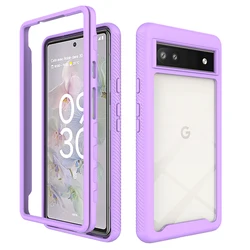 Hybrid TPU/PC Sky Case for Google Pixel 6A Funda Capa Shockproof Crystal Clear Shell Heavy Duty Cover for Google Pixel 6 Pro