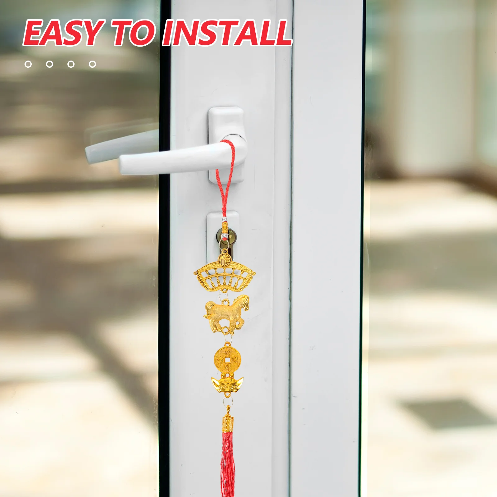 9pcs Hanging Ornaments 2026 Of The Horse Knot Charm For Lunar New Year Decor Festival Tree Car Rearview Mirror Asian New Year