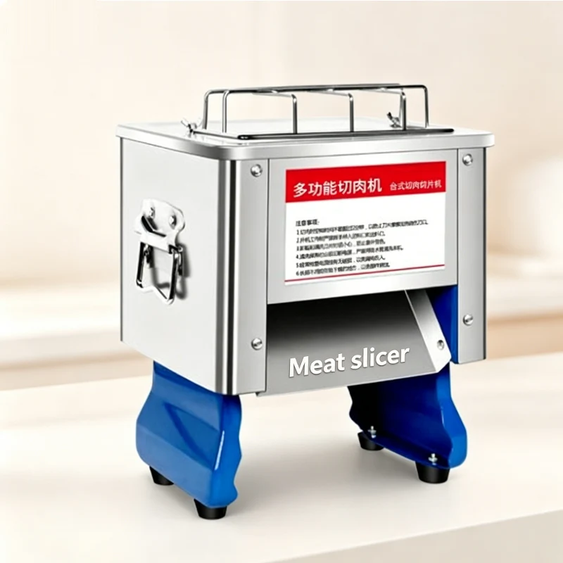 Multi functional automatic stainless steel desktop slicer chicken meat slicer diced machine