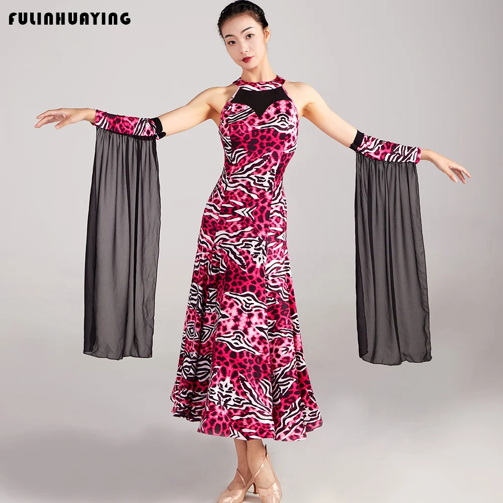 

Women's Modern Dance Dress Ballroom Performance Costume Modern Dance Dress Waltz Dress for Women Wedding Party Lyrical Costume