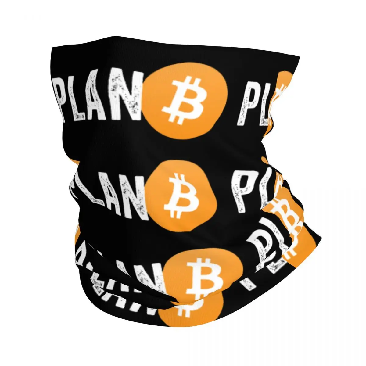 Bitcoin Crypto Currency Plan B Bandana Neck Cover stampato passamontagna Wrap sciarpa fascia calda escursionismo Unisex adulto inverno