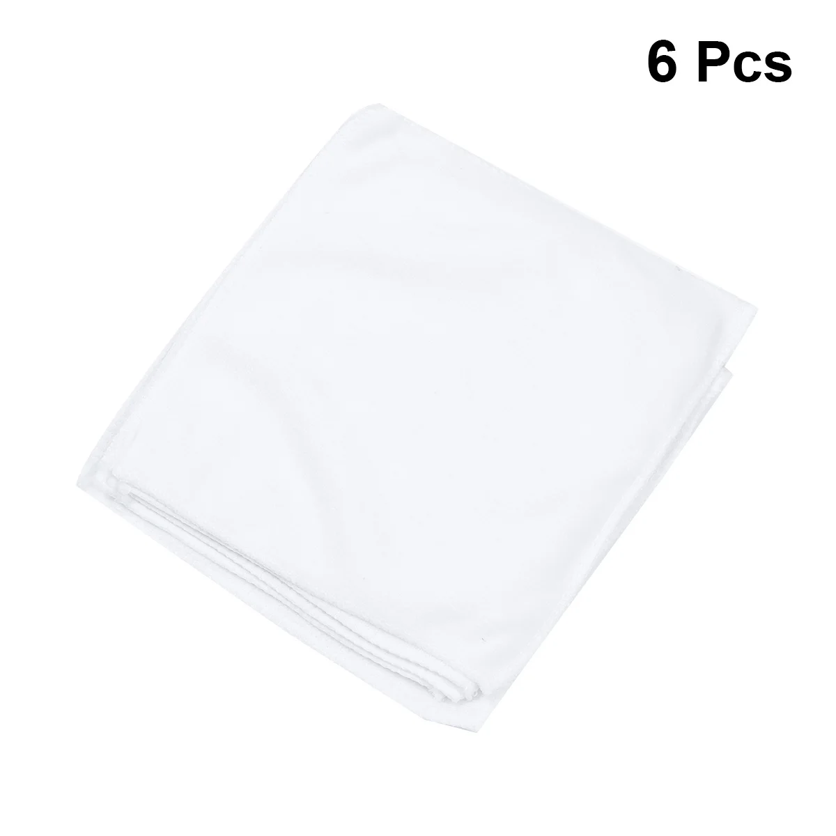 

6pcs Microfiber Towels White Premium Bath Towels High Water Absorption For Home Hotel Beauty Spa Salon Pedicure