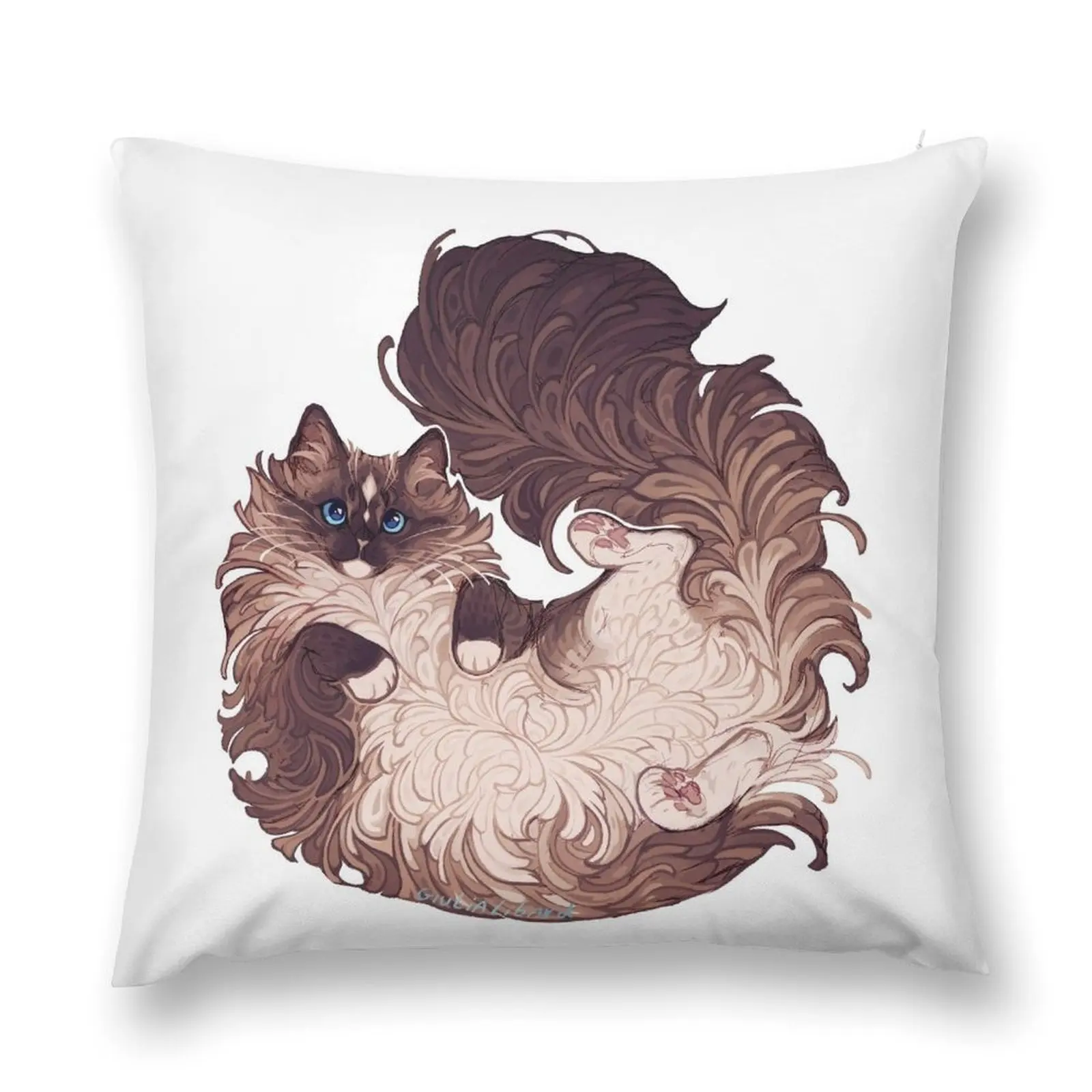 Ragdoll cat Throw Pillow Cusions Cover Decorative pillow case pillow