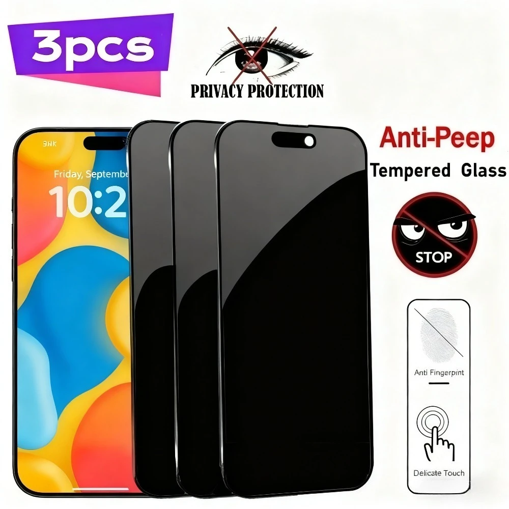 3Pcs Anti Spy Scree… - image